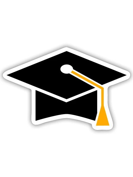 bachelor - Sticker - white matte - Front