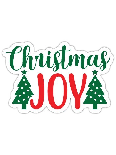 Christmas Joy - Sticker - white matte - Front