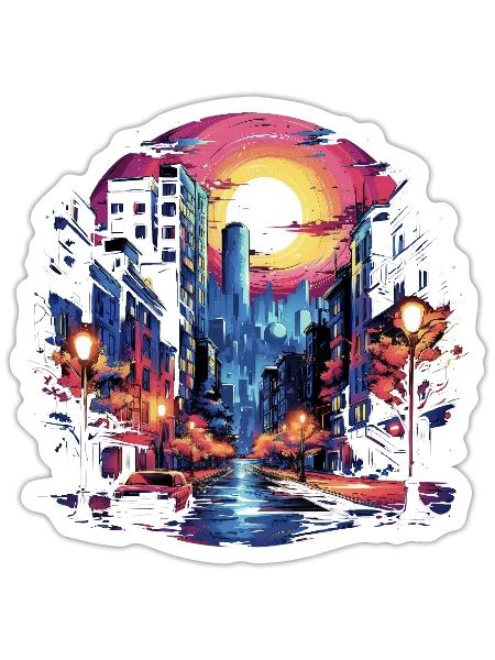 Âme néon - Sticker - blanc mat - Devant