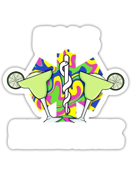 Ems Emt Paramedic Cinco De Mayo Emergency - Sticker - white matte - Front