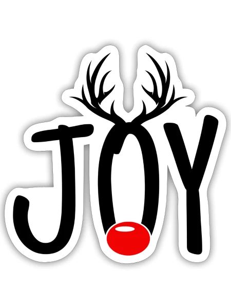 Christmas Joy - Sticker - white matte - Front