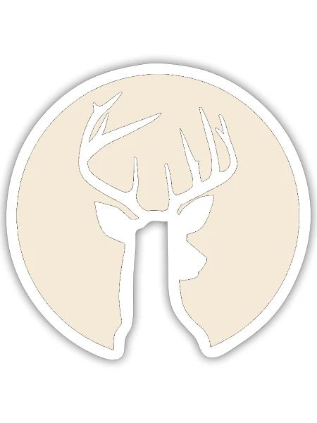 Christmas Deer - Sticker - white matte - Front