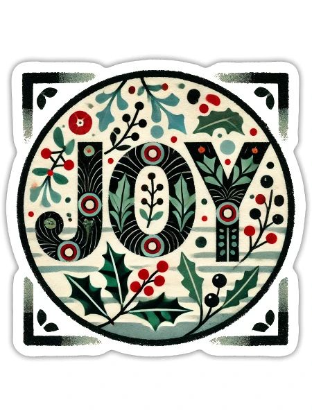 Joy - Sticker - white matte - Front