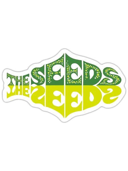 the seeds band logo - Sticker - white matte - Front