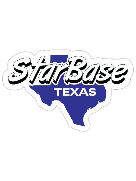 Starbase Texas - Sticker - white matte - Front