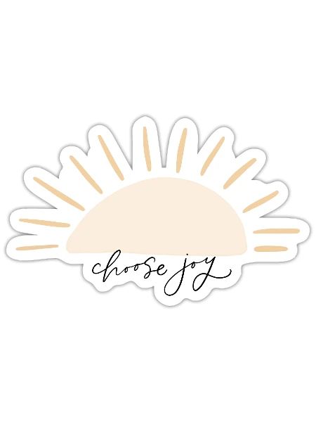 Choose Joy - Sticker - white matte - Front