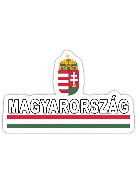 Magyarorszag - Hungarian Language - Sticker - white matte - Front