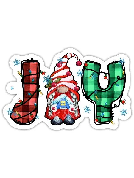 Joy of Christmas - Sticker - white matte - Front