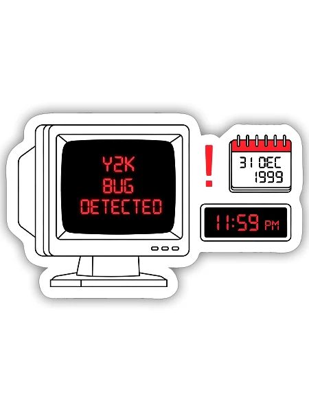 Retro Tech Bug Detection Design - Sticker - white matte - Front