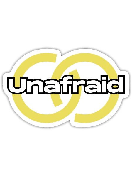 Unafraid Ring Emblem - Sticker - white matte - Front