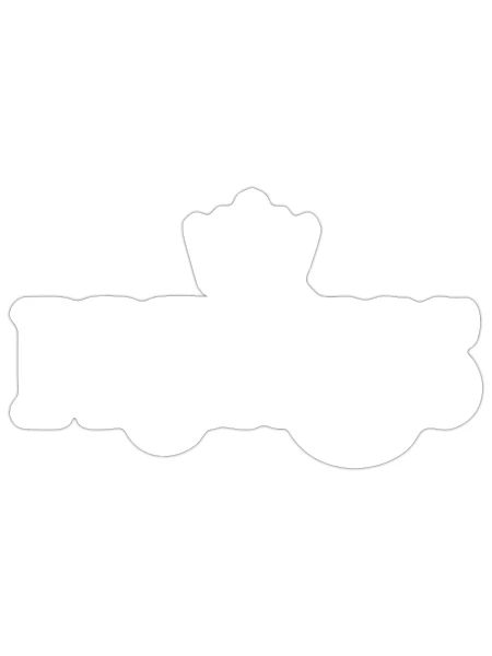 Princesse blanche - Princesse - Sticker - blanc mat - Devant