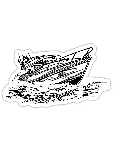 Fast Ship For Cool Captains And Skippers - Sticker - white matte - Front