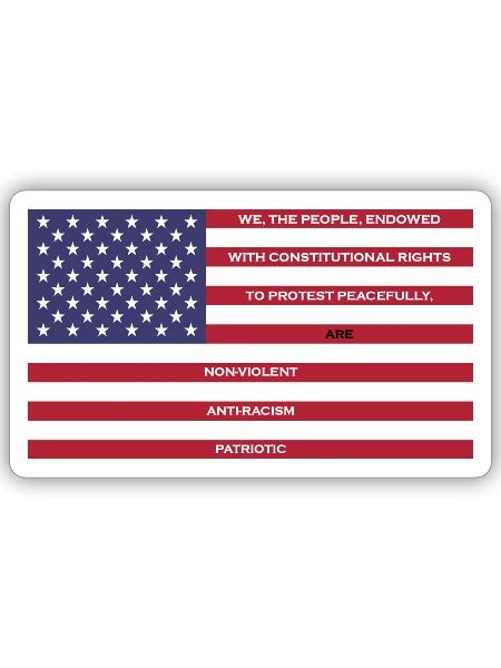 3 virtues of true Americans - Sticker - white matte - Front