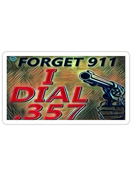 Forget 911 - Sticker - white matte - Front
