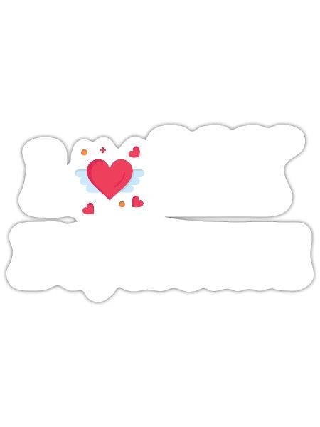 I Love My Boyfriend - Sticker - white matte - Front