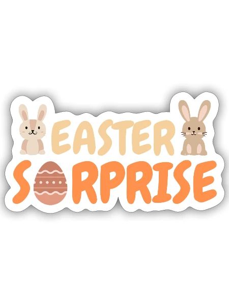 Easter Surprise - Sticker - white matte - Front