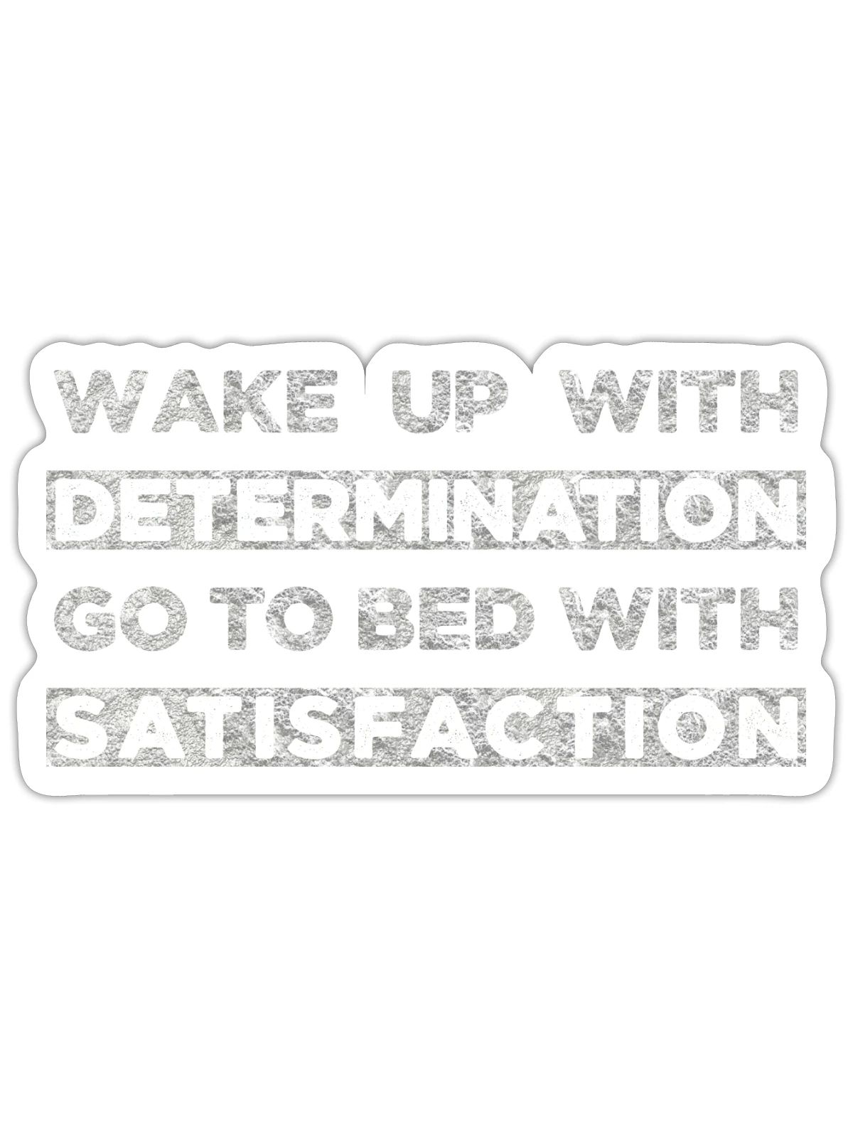 Motivational quote - Sticker - white matte - Front