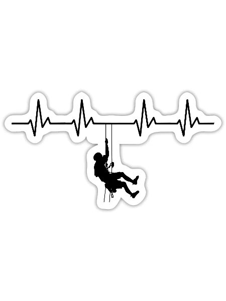 Mountains Alps Hiking Nature - Sticker - white matte - Front