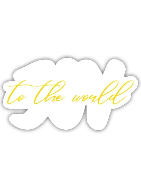 JOY to the world - Sticker - white matte - Front