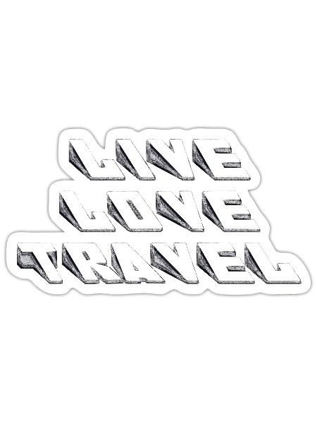 Live Love Aesthetic Glitch Art - Sticker - white matte - Front