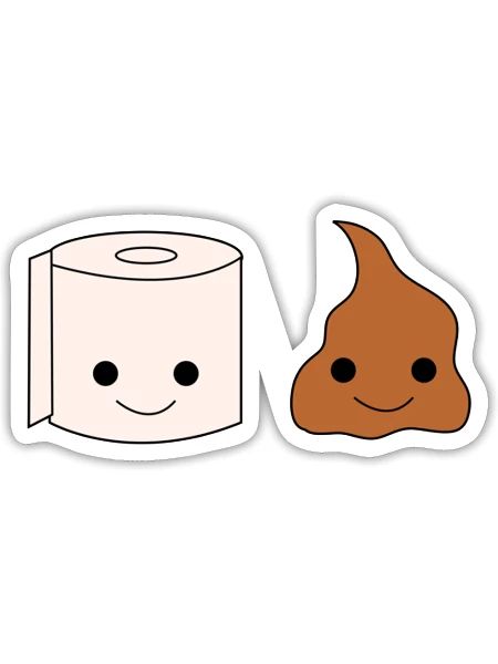 Bathroom - Sticker - white matte - Front
