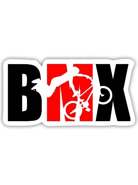 bmx - Sticker - white matte - Front
