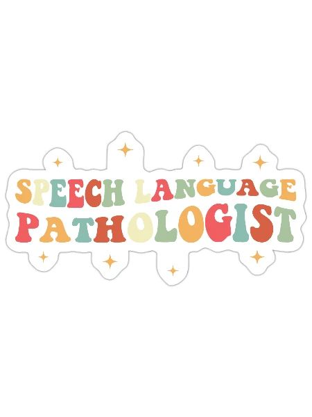 Speech Language Pathologist - Sticker - white matte - Front