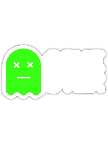 Game Over - Sticker - white matte - Front