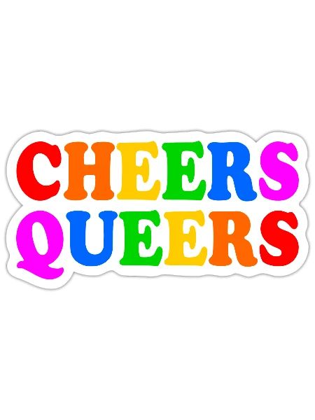 Cheers queers - Sticker - white matte - Front