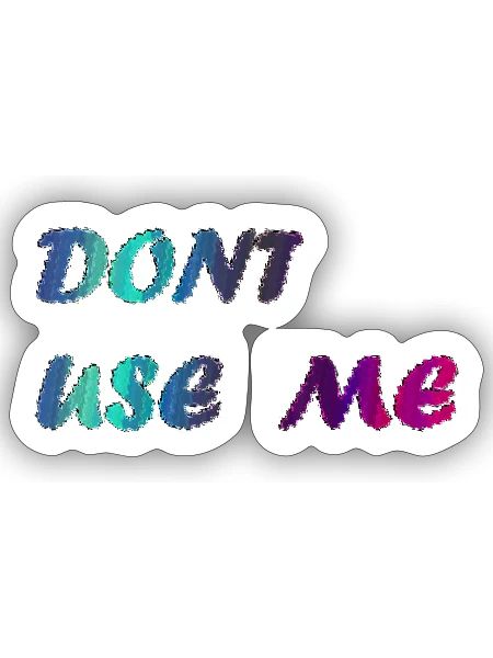 writing design - Sticker - white matte - Front