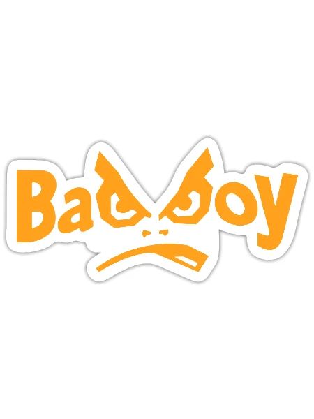 Bad boy - Sticker - white matte - Front