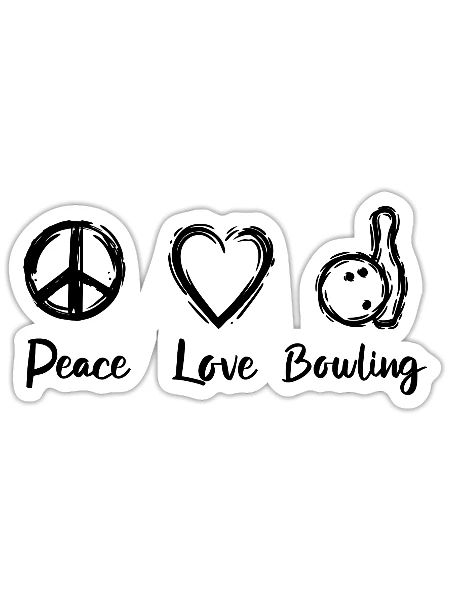 Bowling Routine - Sticker - white matte - Front