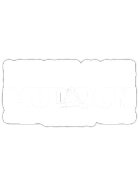 Mud Run Gift | Mud Run Sport Mud Runner - Sticker - white matte - Front