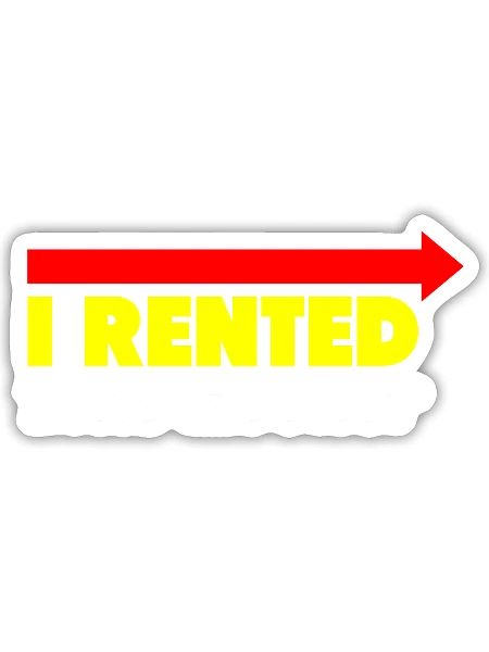 I Rented This Hooker summer - Sticker - white matte - Front