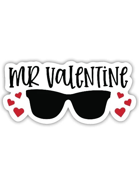 Toddler Boys Valentine s Day - Sticker - white matte - Front
