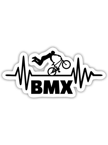 BMX - Sticker - white matte - Front
