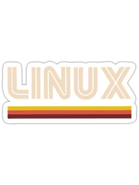 Linux Tee Open - Sticker - white matte - Front
