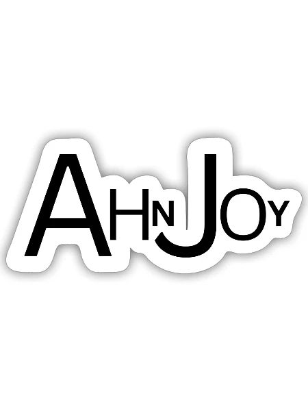 AHN JOY - Sticker - white matte - Front