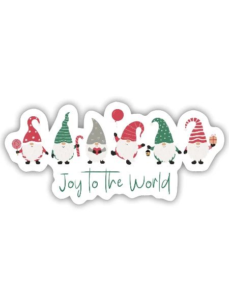 Joy to the world - Sticker - white matte - Front