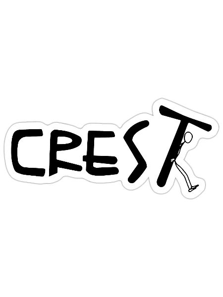 Surfer crest - Sticker - white matte - Front