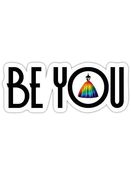 Be You - Sticker - white matte - Front