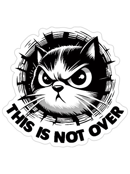 Not over 2 - Sticker - white matte - Front