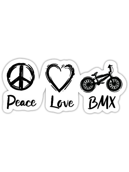 BMX Motivation - Sticker - white matte - Front