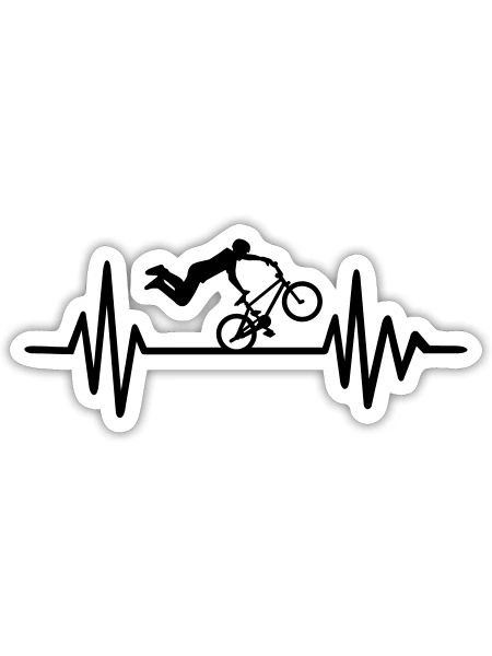 BMX - Sticker - white matte - Front