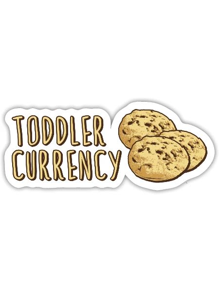 Cookies Toddler Currency - Sticker - white matte - Front