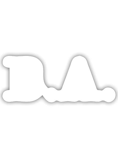 B.A. - Bachelor of Arts - Sticker - white matte - Front
