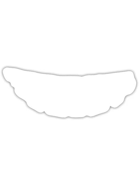 Smiling teeth Minimum distance - Sticker - white matte - Front