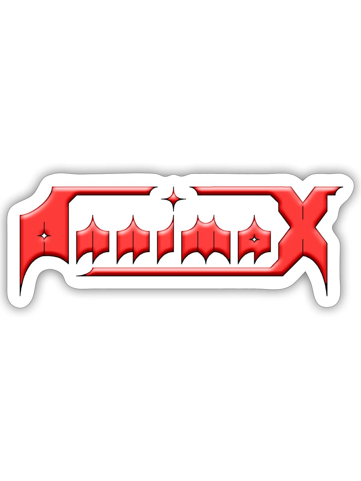Annimax - Sticker - white matte - Front