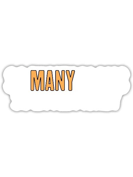 so many plans so little money - Sticker - white matte - Front