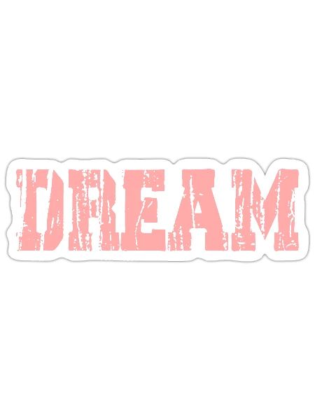 Dream - Sticker - white matte - Front
